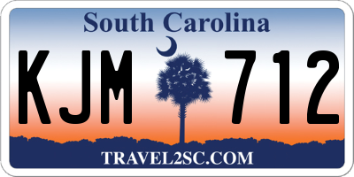 SC license plate KJM712