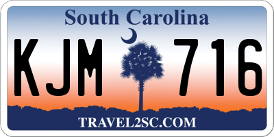 SC license plate KJM716