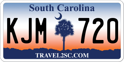 SC license plate KJM720