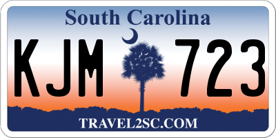 SC license plate KJM723