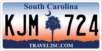 SC license plate KJM724