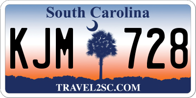 SC license plate KJM728
