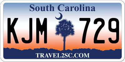 SC license plate KJM729