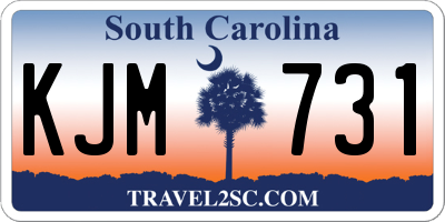 SC license plate KJM731