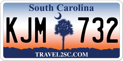 SC license plate KJM732