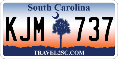 SC license plate KJM737