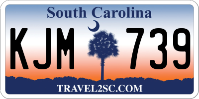 SC license plate KJM739