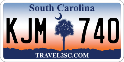SC license plate KJM740