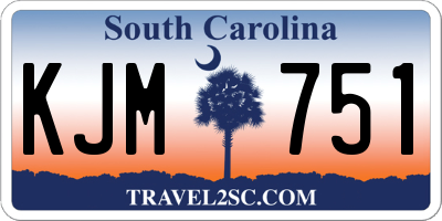 SC license plate KJM751