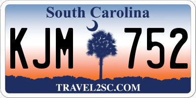 SC license plate KJM752
