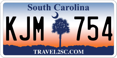 SC license plate KJM754