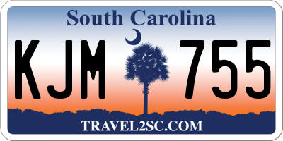 SC license plate KJM755