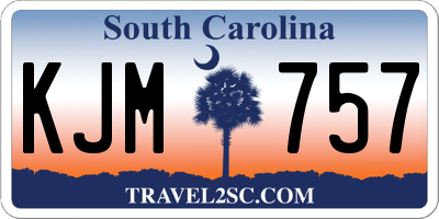 SC license plate KJM757