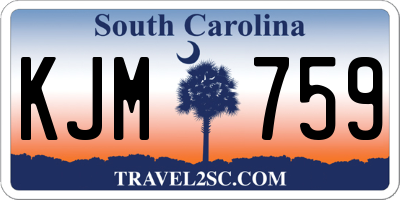 SC license plate KJM759
