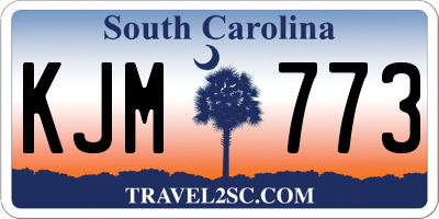 SC license plate KJM773