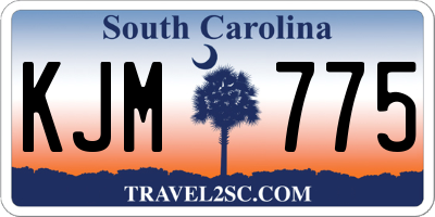 SC license plate KJM775