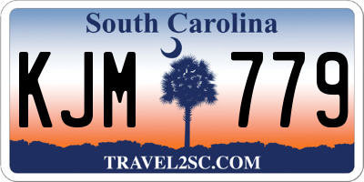 SC license plate KJM779