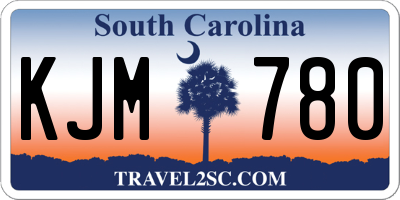 SC license plate KJM780