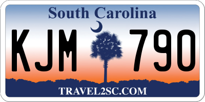 SC license plate KJM790