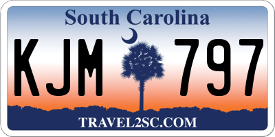 SC license plate KJM797