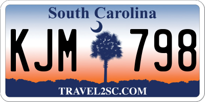 SC license plate KJM798