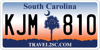 SC license plate KJM810