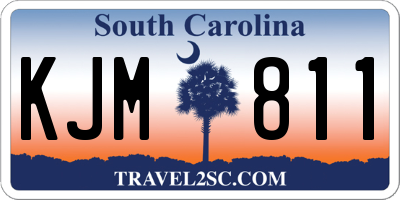 SC license plate KJM811
