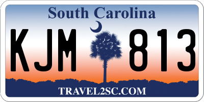 SC license plate KJM813
