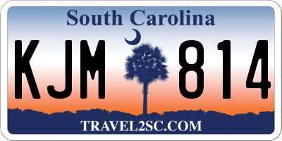 SC license plate KJM814