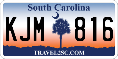 SC license plate KJM816
