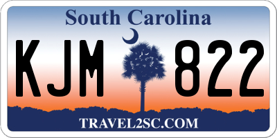SC license plate KJM822
