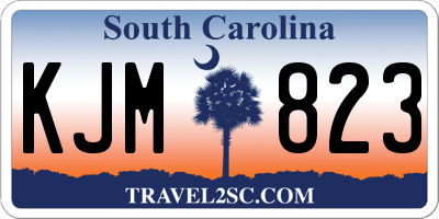 SC license plate KJM823