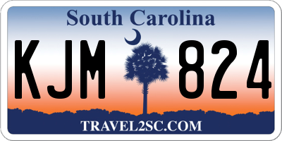 SC license plate KJM824