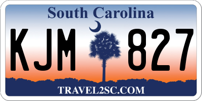 SC license plate KJM827