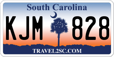 SC license plate KJM828