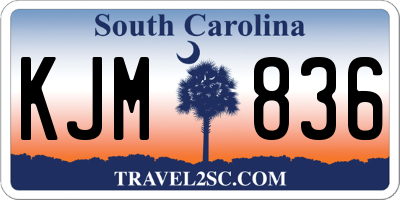 SC license plate KJM836