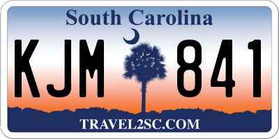 SC license plate KJM841