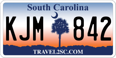 SC license plate KJM842