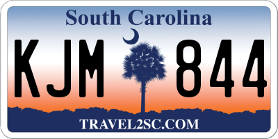 SC license plate KJM844