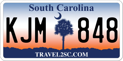 SC license plate KJM848