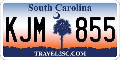 SC license plate KJM855