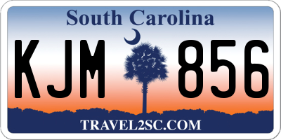 SC license plate KJM856