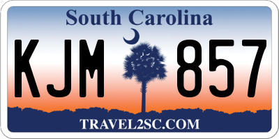SC license plate KJM857