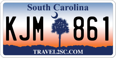 SC license plate KJM861