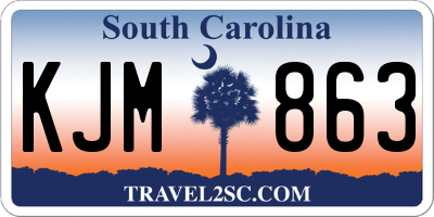 SC license plate KJM863
