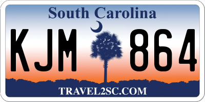 SC license plate KJM864