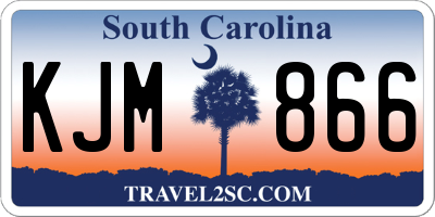 SC license plate KJM866