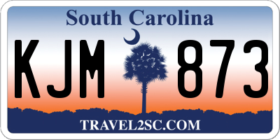SC license plate KJM873