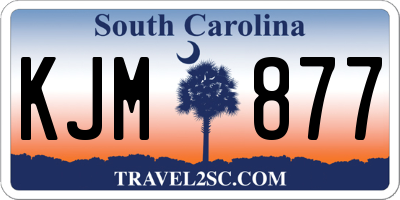 SC license plate KJM877