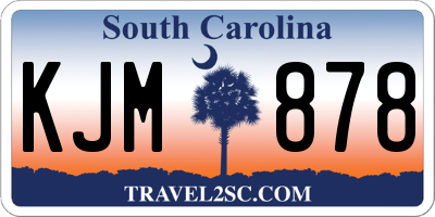 SC license plate KJM878